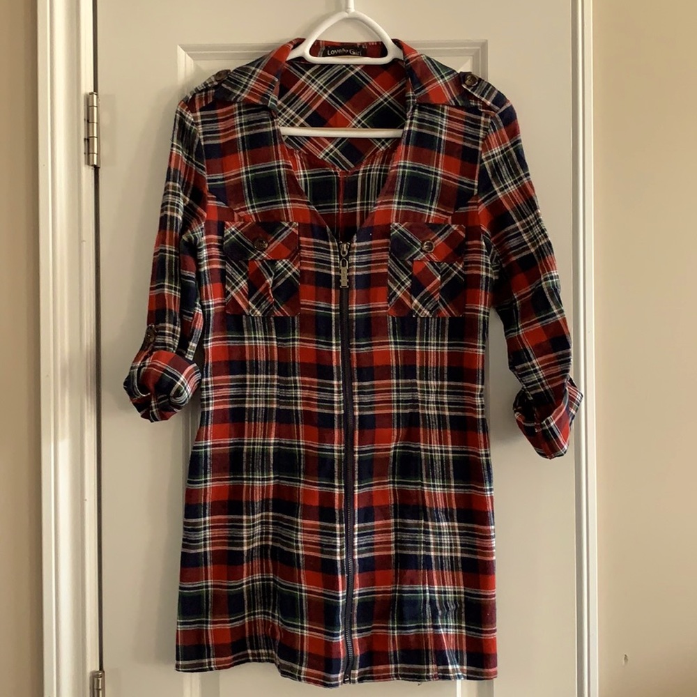 Plaid Lovely Girl Top